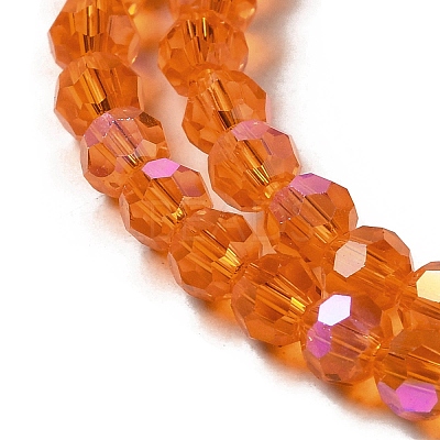 Electroplate Transparent Glass Beads Strands LS-EGLA-A035-T4mm-L05-1