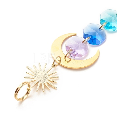 Sun Catcher Pendant Decorations HJEW-JM00670-1