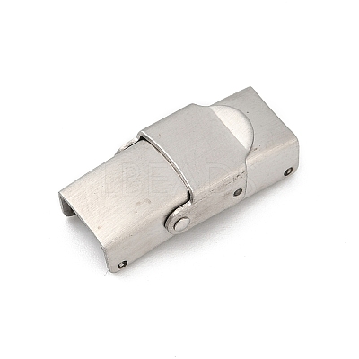 304 Stainless Steel Watch Band Clasps STAS-U055-01B-P-1