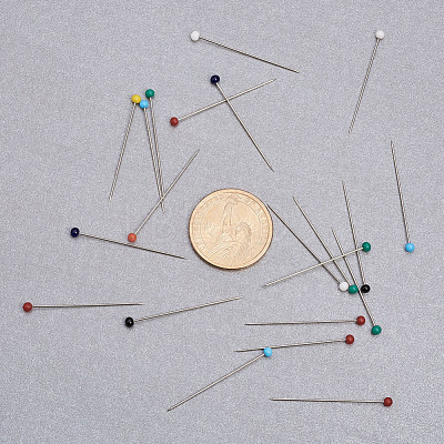 Multicolor 1 Box Length 37mm Round Ball Map Tacks Push Pins with Needle Points FIND-N0002-001-B-1