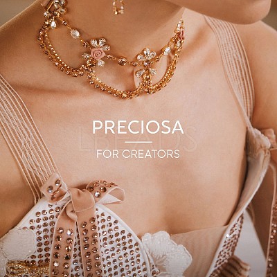 Preciosa&reg MAXIMA Crystal Round Stones Y-PRC-RBSS24-90350-1