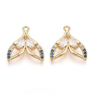 Brass Micro Pave Cubic Zirconia Pendants LS-KK-N261-103G-1