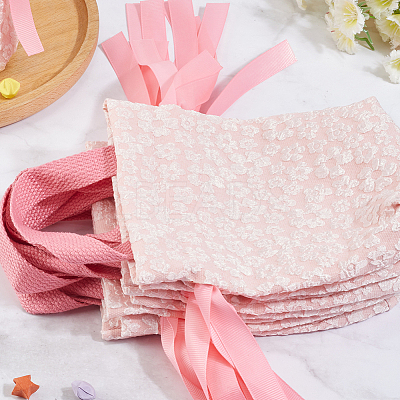 Flower Printed Cloth Drawstring Storage Bags ABAG-WH20010-20B-02-1