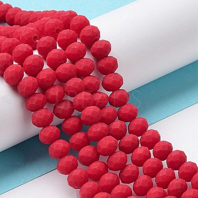 Glass Beads Strands EGLA-A034-P6mm-MD22-1