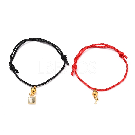 Adjustable Nylon Thread Bracelets BJEW-JB05638-1