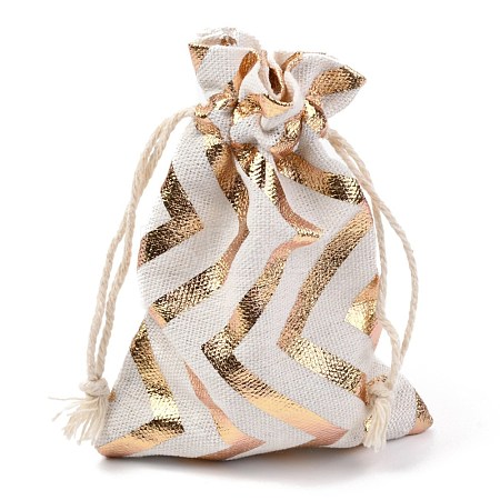 Christmas Theme Cotton Fabric Cloth Bag X-ABAG-H104-B05-1