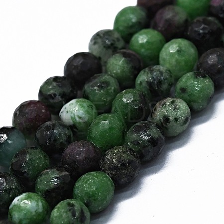 Natural Ruby in Zoisite Beads Strands G-G927-48-1