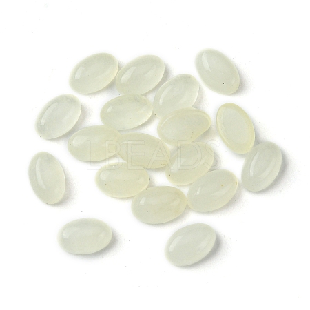 Natural White Jade Cabochons G-A094-01A-33-1