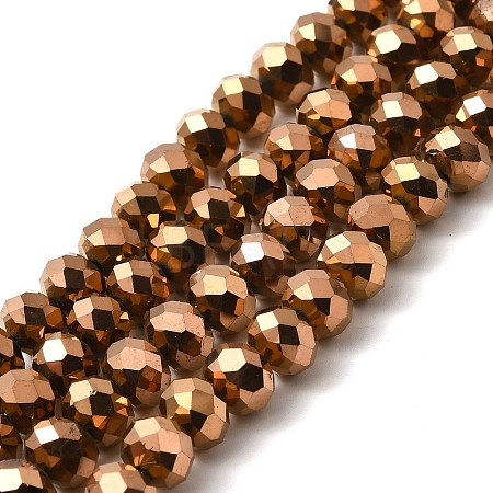 Electroplate Transparent Glass Beads Strands LS-EGLA-A034-T8mm-UA04-1