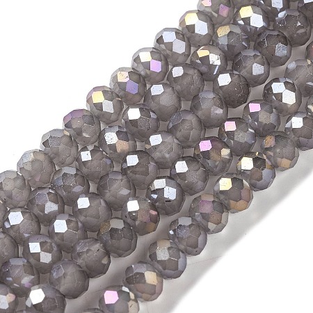 Baking Electroplate Glass Beads Strands DGLA-A039-J6MM-B06-1