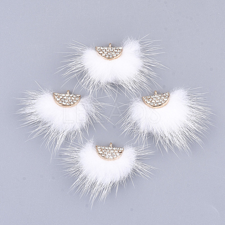 Faux Mink Fur Tassel Pendant Decorations FIND-T040-10-1