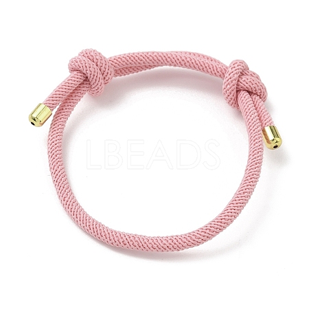 Adjustable Nylon Round Milan Cord Slider Bracelet Making FB-H001-01G-10-1