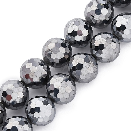 Synthetic Terahertz Stone Beads Strands G-P571-G01-01-1