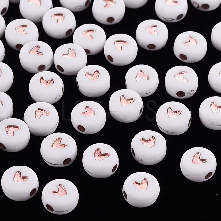 Plating Acrylic Beads LS-PACR-YWC0001-01-1