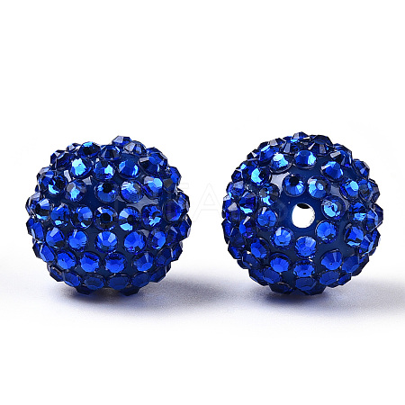 Transparent Resin Rhinestone Graduated Beads RESI-S314-12x14-13-1
