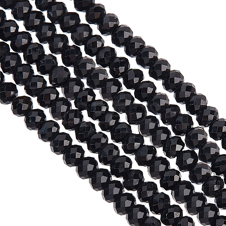 2 Strands Natural Black Tourmaline Beads Strands G-OC0005-30-1