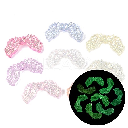 Luminous UV Plating Transparent Acrylic Beads OACR-N160-48-1