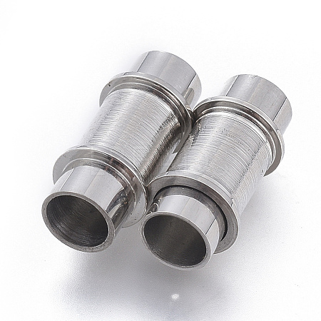 304 Stainless Steel Magnetic Clasps STAS-D242-29P-B-1