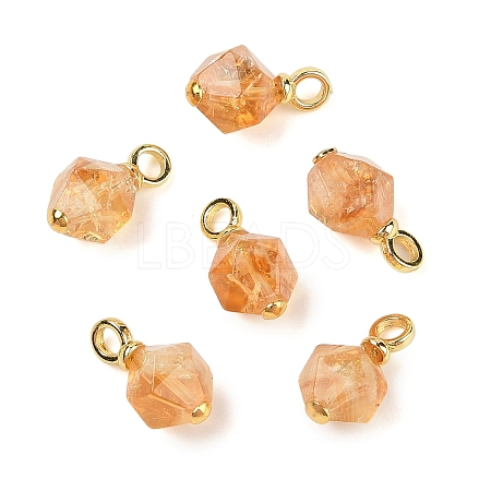 Natural Citrine Pendants G-C148-01A-G-1