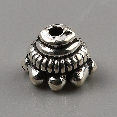 Tibetan Style Alloy Bead Cones FIND-WH0291-06A-AS-1