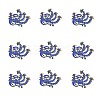 Chinese Style Alloy Enamel Chandelier Components Links X-ENAM-E329-05D-G-1