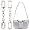 Unicraftale 2Pcs 304 Stainless Steel Oval Link Bag Extender Chains AJEW-UN0001-74-1