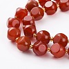 Natural Carnelian Beads Strands G-A030-B24-10mm-A-3