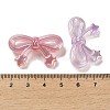 Bowknot with Star UV Plating Luminous Rainbow Iridescent Acrylic Beads LACR-R001-05A-6