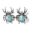 Dual-use Items Alloy Pave Jet Rhinestone Spider Brooch JEWB-C026-07D-AS-1