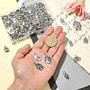 100Pcs 10 Styles Tibetan Style Zinc Alloy Charms TIBEP-CJ0003-08-4
