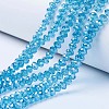 Electroplate Glass Beads Strands EGLA-A044-T8mm-A08-1