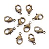 Antique Bronze Brass Lobster Claw Clasps X-KK-903-AB-NF-2