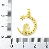 Brass Micro Pave Clear Cubic Zirconia Pendant FIND-Z044-03G-3