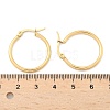 Ion Plating(IP) 304 Stainless Steel Hoop Earrings X-EJEW-N0016-11G-C-5