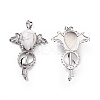 Natural Howlite Teardrop Pendants G-P496-03P-25-2