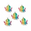 Ocean Theme Transparent Resin Pendants RESI-E024-05P-01-1