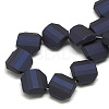Rubberized Style Acrylic Beads Strands MACR-Q228-02B-2