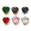 304 Stainless Steel Rhinestone Pendants STAS-P386-01G-M-1