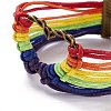 Rainbow Pride Bracelet BJEW-F424-02-3