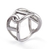 Tarnish Resistant Unisex 304 Stainless Steel Finger Rings RJEW-K233-14B-P-3