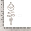 201 Stainless Steel Big Pendants STAS-Z109-07P-3