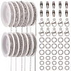 32M 12 Styles 304 Stainless Steel Cable Chains CHS-SP0001-05-1