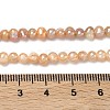 Natural Cultured Freshwater Pearl Beads Strands PEAR-L034-09B-5