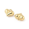 Heart Brass Charms KK-M327-02A-G-2