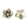 Tibetan Style Flower Alloy Bead Caps TIBEP-S192-AS-NR-1
