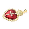 Brass Micro Pave Cubic Zirconia Pendants KK-I379-03G-B-3
