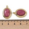 Natural Rhodonite Pendants KK-P283-54G-02-3