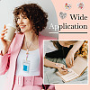 8Pcs 8 Style Heart Silicone Focal Beads SIL-TA0001-70-9