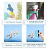 Waterproof PVC Colored Laser Stained Window Film Adhesive Stickers DIY-WH0256-063-3