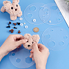 Acrylic Measuring Tool for Doll Craft Eyes TOOL-WH0155-110B-03-3